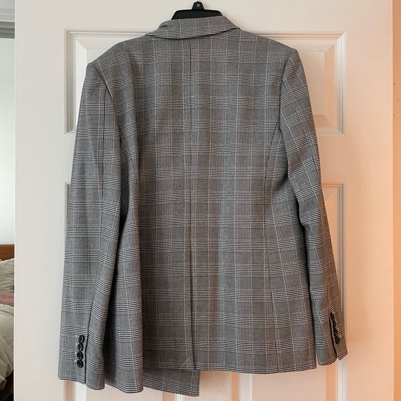 Equipment /Tabitha Simmons grey plaid tailored blazer - Picture 5 of 13